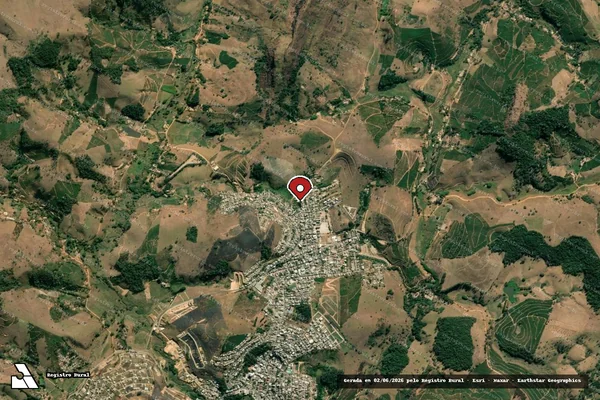 Imagem de satélite — Embargo IBAMA — Infração da Fauna — Divino/MG