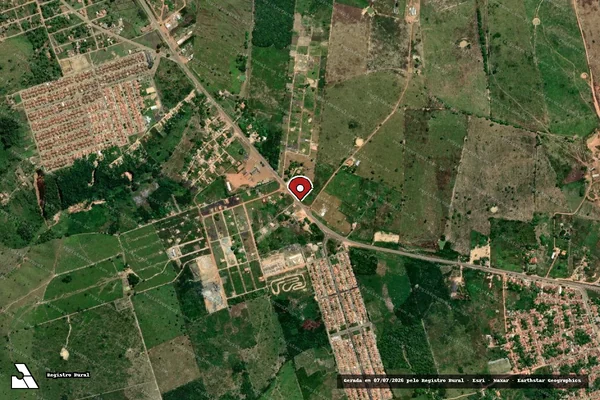 Imagem de satélite — Embargo IBAMA — Infração Ambiental - Buriticupu/MA