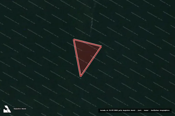 Imagem de satélite de Infração Ambiental em Petrópolis - RJ