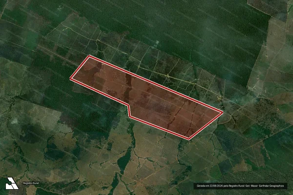 Imagem de satélite de Infração da Flora em Lábrea - AM