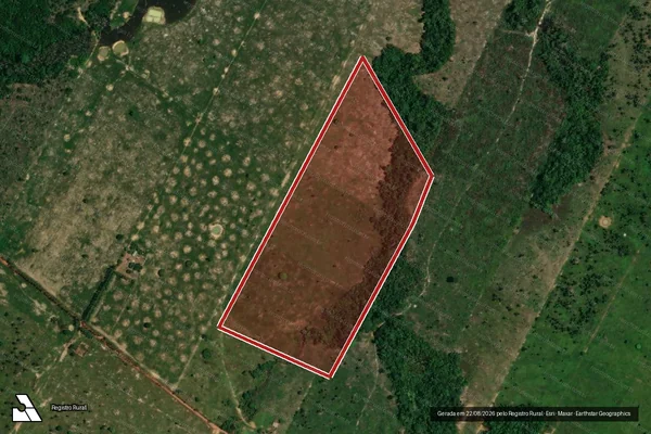 Imagem de satélite de Desmatamento em Porto Velho - RO