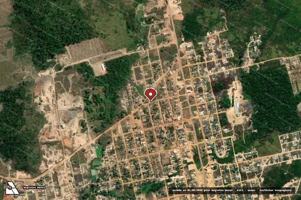 Imagem de satélite de Infração Ambiental em Itaituba - PA (marcador da localização)