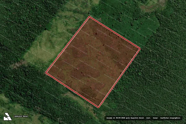 Imagem de satélite de Infração Ambiental em Apuí - AM