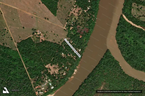 Imagem de satélite de Infração da Flora em Araguaiana - MT