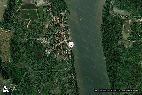 Imagem de satélite — Embargo IBAMA — Infração Ambiental - Santa Rita/PB
