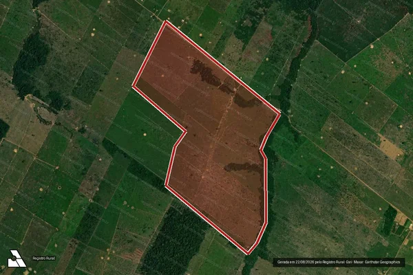 Imagem de satélite de Infração Ambiental em Porto Velho - RO
