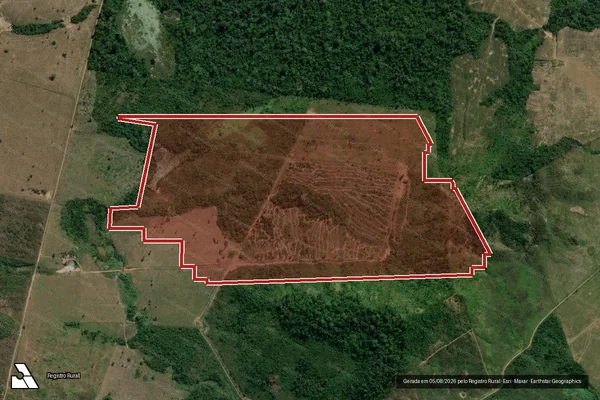 Imagem de satélite de Infração da Flora em São Félix do Xingu - PA