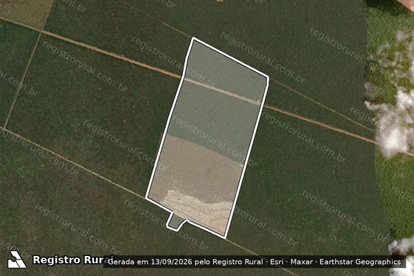 Imagem de satélite de Infração da Flora em Carnaubais - RN