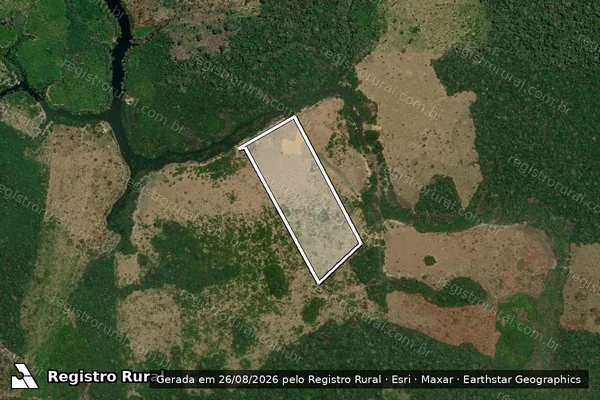 Imagem de satélite de Infração Ambiental em Autazes - AM