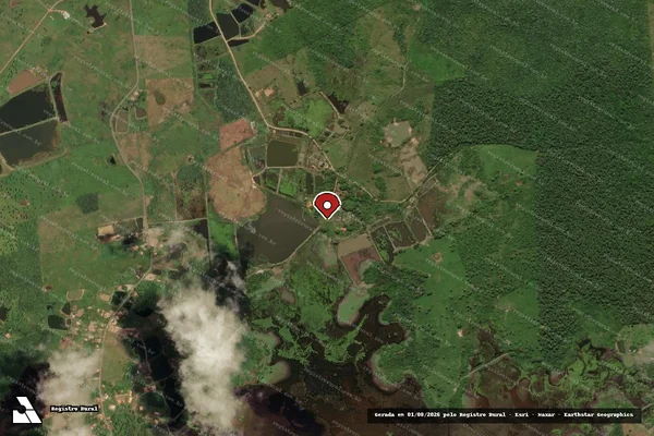 Imagem de satélite — Embargo IBAMA — Infração Ambiental — Matinha/MA