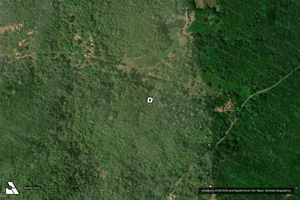 Imagem de satélite de Infração Ambiental em Guaramiranga - CE