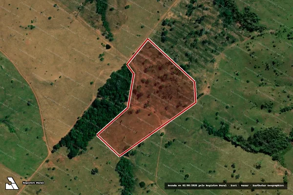 Imagem de satélite de Infração Ambiental em São Francisco do Guaporé - RO