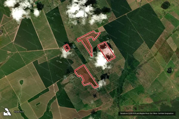 Imagem de satélite de Infração de Licenciamento(Não Classificada-Móvel) em Nova Lacerda - MT
