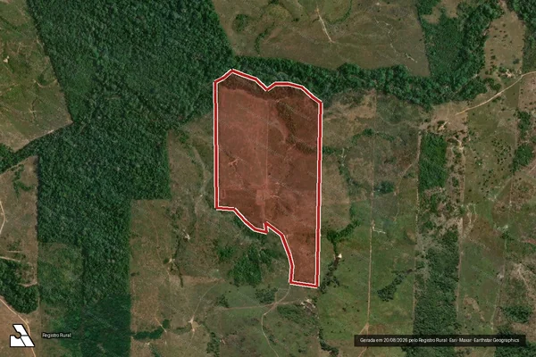 Imagem de satélite de Infração Ambiental em Cotriguaçu - MT