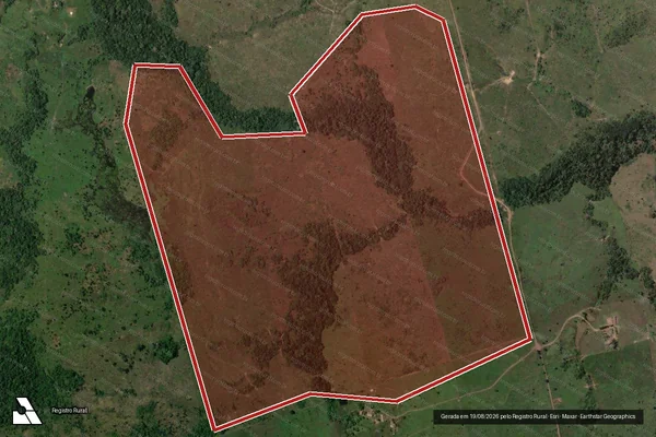 Imagem de satélite de Infração da Flora em Colniza - MT