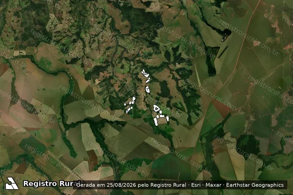 Imagem de satélite de Infração da Flora em Maracaju - MS