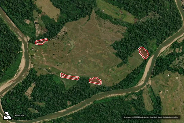 Imagem de satélite de Infração da Flora em Sena Madureira - AC