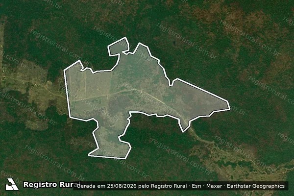 Imagem de satélite de Infração Ambiental em Cantá - RR