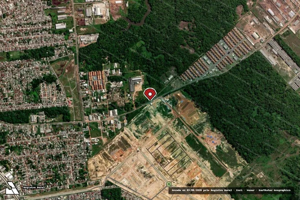 Imagem de satélite — Embargo IBAMA — Infração da Flora - Belém/PA