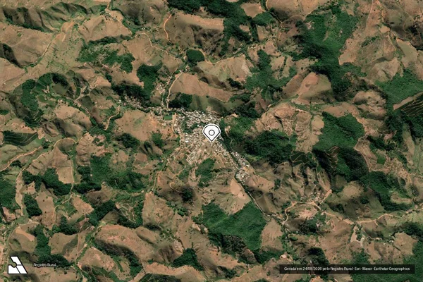 Imagem de satélite — Embargo IBAMA — Infração da Fauna — Chalé/MG