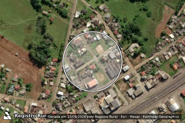Imagem de satélite de Infração da Flora em Três Cachoeiras - RS