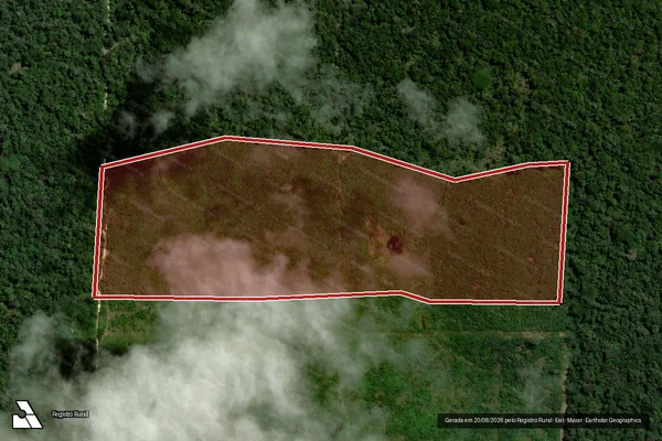 Imagem de satélite de Infração Ambiental em Candeias do Jamari - RO