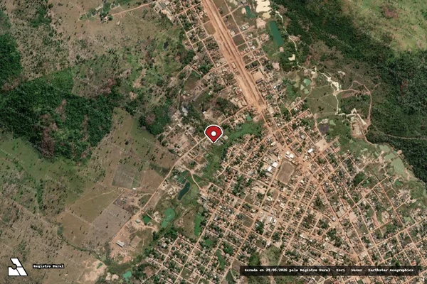 Imagem de satélite — Embargo IBAMA — Infração Ambiental - Redenção/PA