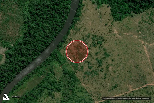 Imagem de satélite de Infração Ambiental em Apuí - AM