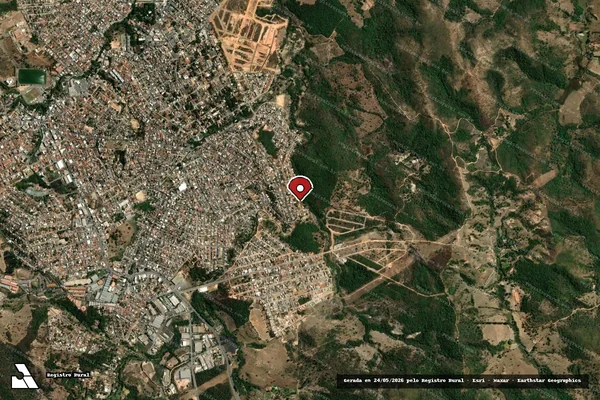 Imagem de satélite de Infração da Fauna em Ribeirão das Neves - MG (marcador da localização)