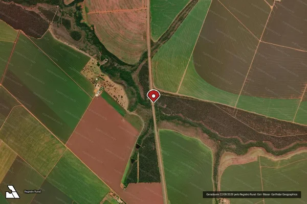 Imagem de satélite — Embargo IBAMA — Infração da Flora - Itiquira/MT