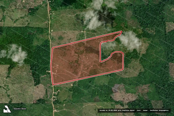 Imagem de satélite de Infração Ambiental em Caroebe - RR