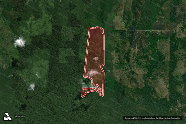 Imagem de satélite de Infração Ambiental em São Félix do Xingu - PA