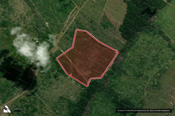 Imagem de satélite de Infração Ambiental em Apuí - AM