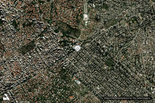Imagem de satélite de Infração da Fauna em São Paulo - SP (marcador da localização)
