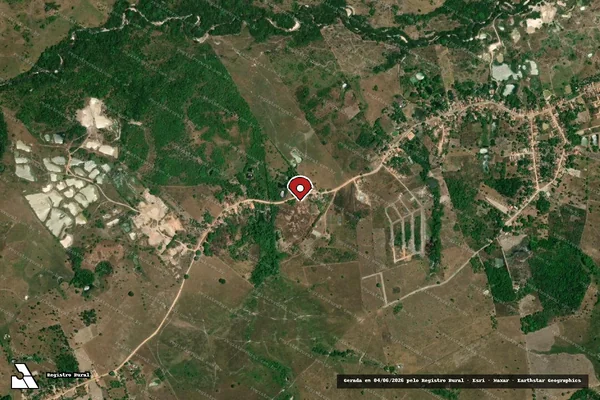 Imagem de satélite — Embargo IBAMA — Infração Ambiental — Santa Luzia do Paruá/MA