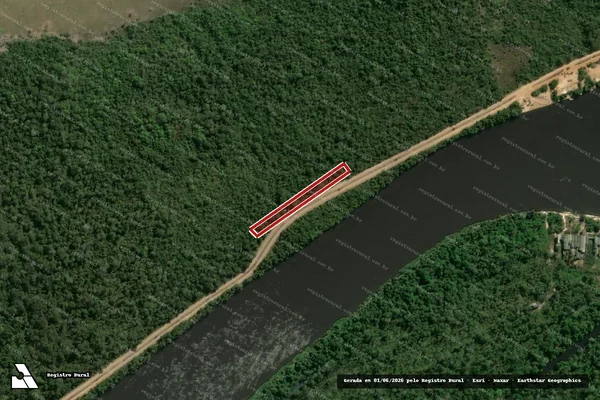 Imagem de satélite de Infração Ambiental em Costa Marques - RO