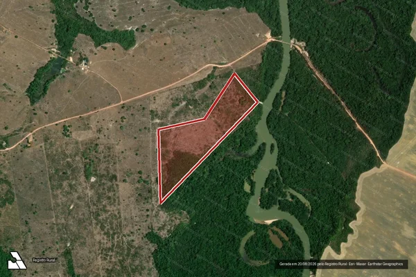 Imagem de satélite de Infração da Flora em Goianésia do Pará - PA
