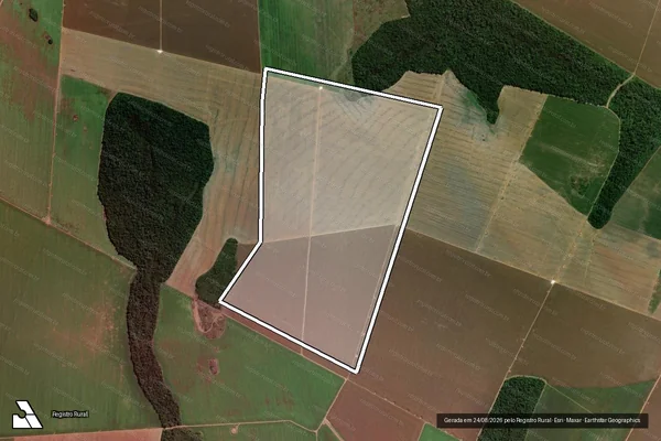Imagem de satélite de Infração referente a Qualidade Ambiental em Sinop - MT