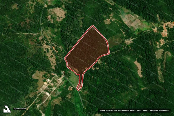 Imagem de satélite de Infração Ambiental em Aratuba - CE