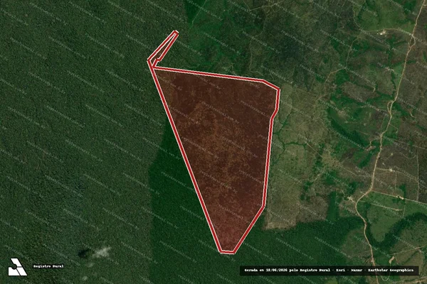 Imagem de satélite de Infração Ambiental em Apuí - AM
