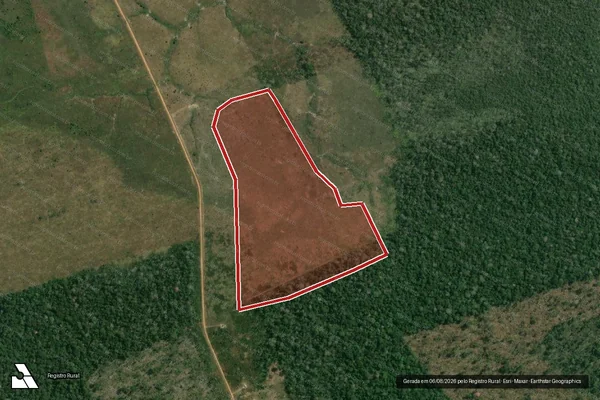 Imagem de satélite de Infração Ambiental em Lábrea - AM