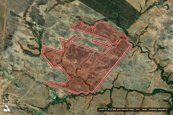 Imagem de satélite de Infração Ambiental em Coronel João Sá - BA