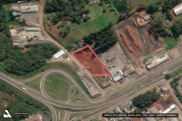 Imagem de satélite de Infração Ambiental em União da Vitória - PR