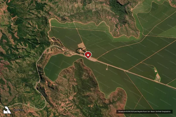Imagem de satélite — Embargo IBAMA — Infração da Flora - Pedra Preta/MT