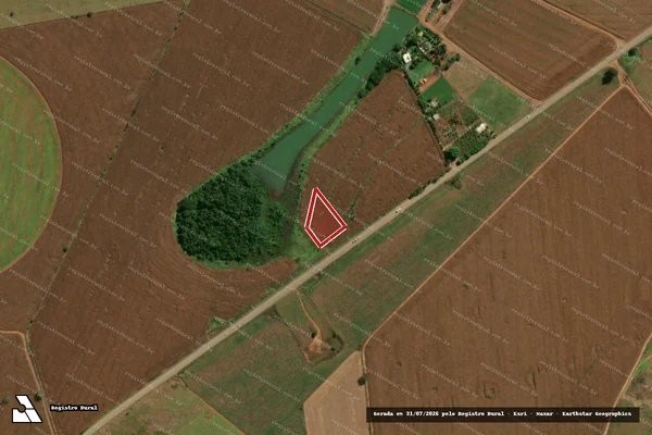 Imagem de satélite de Infração da Flora em Itaberaí - GO