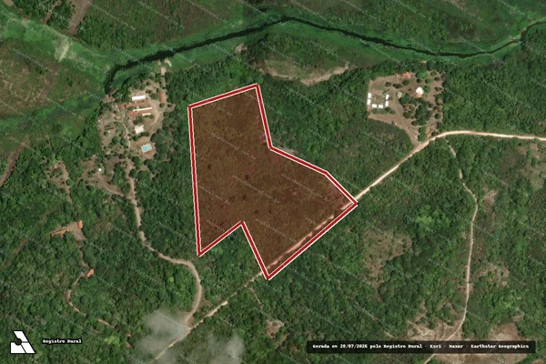 Imagem de satélite de Infração Ambiental em Corumbá - MS