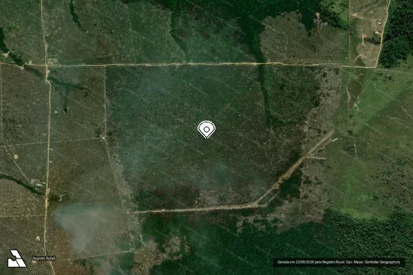 Imagem de satélite — Embargo IBAMA — Infração da Flora - Boca do Acre/AM
