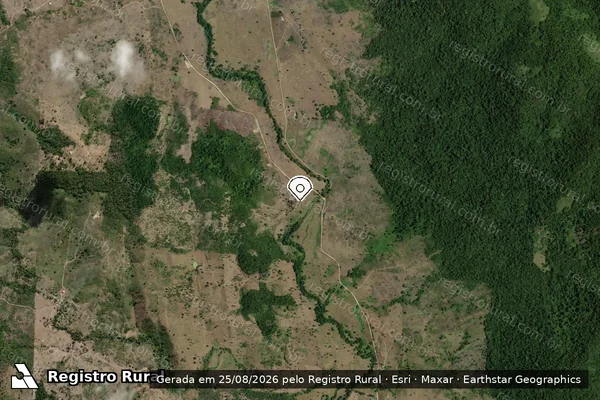 Imagem de satélite — Embargo Ambiental — Pau Brasil/BA