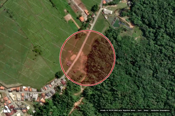 Imagem de satélite de Infração Ambiental em Porto Belo - SC