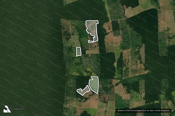 Imagem de satélite de Infração da Flora em Manicoré - AM